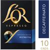 L'OR 400 Capsule in Alluminio L'OR RISTRETTO DECAFFEINATO Nespresso Int.9 LOR DEK