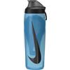 Nike Refuel Locking Lid Bottiglia per Bere Baltic Blue/Black/Black Iridescent 709 ml