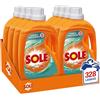 Sole Detersivo Lavatrice Liquido Igiene e Freschezza 328 Lavaggi, Formula Igienizzante, 8 Confezioni da 41 Lavaggi
