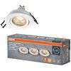 OSRAM Spot Set Faretto LED da incasso DIM Flessibile 3,7W Bianco | Spot Set Recess GU10 Dim, Spot lights and ceiling spots, Bianco sabbia, 25000 h, confezione da 3