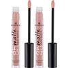 Essence Cosmetics 8H Matte Rossetto Liquido, Lunga Durata, Opacizzante, Asciugatura Rapida, Opaca, 2.5 ml (Confezione da 2)