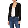 ICHI IHKATE - Giacca Corta BL da Donna, con Blazer Corto, con Elastico, 194008_Nero, XS