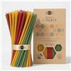 Danilovo Candele in cera d'api 50 pezzi (Multicolore) - Candele ortodosse preghiera, rituali, decorazione tavola - Senza fuliggine, senza gocce, stoppino cotone (Altezza 16,5 cm)