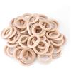 Ulalaza 100PCS Anelli artigianali in legno naturale 70mm / 2.75inch Anello in legno non finito Ciondolo cerchio Connettori Accessori per gioielli