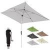 Doppler Ombrellone rettangolare 190×290 cm in alluminio - da balcone e terrazza con manovella, tettuccio inclinabile, protezione UV 80+ e tessuto impermeabile