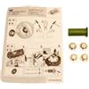 Rolly Toys Set di pezzi di ricambio, sacchetti con 4 cappucci da 12 mm e aiuto per il montaggio, accessori per Rolly Toys X100200120000, verde