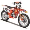 Burago Bburago WRB KTM Cycle - Moto KTM 450 SX-F Factory Edition (2018) - Scala 1:18 - Modellino di Moto da Collezione in pressofusione incredibilmente Dettagliato