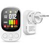 OHFAMO Rilevatore Monossido di Carbonio Rilevatore Gas CO Presa Allarme Gas Rilevatore Gas Combustibili - Sensore 2in1 CO & Gas Allarme 2s 50ppm Display LCD per Casa Camper Cucina Garage