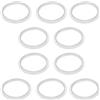 EMSea 10 PEZZI Guarnizione O-ring in silicone Diametro interno 32mm Diametro esterno 38mm Tappo lavello Guarnizione in gomma per tappo di drenaggio pop-up Lavabo per bagno