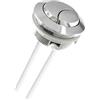TopHomer Pulsante di scarico del WC, 59 mm-65 mm, doppio pulsante, accessori di ricambio per la riparazione del serbatoio dell'acqua del bagno