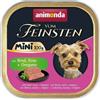 ANIMONDA Vom Feinsten Mini con manzo, anatra e origano 100g cibo umido per cani di piccola taglia