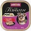 ANIMONDA Vom Feinsten Mini Junior con tacchino, vitello e mela 100g cibo umido per cani di piccola taglia