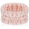 Sibba 1 Pezzo Spa Fascia per Lavare Il Viso Trucco Sport Doccia Ampia Fascia Capelli Copricapo Gonfio Sfocato Soffice Panno Testa Fascia Capelli Polsino Bellezza Viso Avvolgere Donne Ragazze (Rosa)