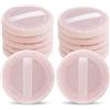 Sibba 12 Pezzi Sciolti Cipria Soffio Rosa Cotone Pastiglie Viso Corpo Trucco Velluto Con Applicatore Nastro Impostazione Rotondo Ombretto Correttore Cosmetici Spugna