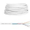 VulTech SC13602-100 Bobina Matassa Lan Categoria 6 FTP 100 Metri 23AWG Ethernet cavo rete impianti alta velocità 1Gbps 100m Cat6, 100 Ohm, 10/100/1000 Mbps