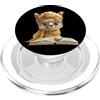 Bookworm Teacher Theme Library Reader Gr Alpaca Libro Aperto Lettura Animale Grafico Ritratto Rotondo PopSockets PopGrip per MagSafe