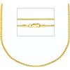 LUXURY MILANO Collana girocollo maglia coreana in oro giallo