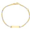 LUXURY MILANO Bracciale bimbo in oro giallo e bianco