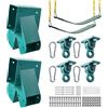 VEVOR Set di Staffe per Altalena, Set di Montaggio a Forma di A, con 2 Staffe ad A, 2 Sedili per Altalena e 4 Ganci Resistenti, Capacità di Carico di 568 kg per Pezzo, per Parco Giochi e Giardino