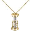 Egujiwa Collana Mini Caleidoscopio Caleidoscopio Ciondolo per Adulti in Ottone Dorato per Regalo per Bambini (Colore Assortito)