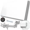 STRONG SLIMSAT SA62 Antenna Satellitare Digitale, Slim, Piatta, Per 2 Utente, Colore Bianco
