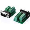 SIENOC RS232 D-SUB adattatore DB9 maschio al Terminal connettore del modulo di segnale
