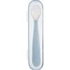 CHICCO (ARTSANA SpA) CHICCO SOFTLY SPOON CUCCHIAIO MORBIDO IN SILICONE GRIGIO 6M+ CON CUSTODIA