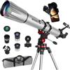 HUGERSTAR Telescopio Astronomico Professionale per Adulti, 90mm Apertura 900mm P