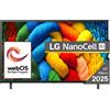 Lg Smart TV 43" Display NanoCell 4K UHD Sistema WebOs Classe G Nero 43NANO80A3B LG
