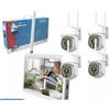 VIDOELETTRONICA KIT VIDEOSORVEGLIANZA PTZ 4 TELECAMERE PTZ Monitor 7 pollici Motorizzate WI-FI