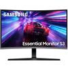 Samsung 27" S39GD Curved Full HD Monitor LED HDMI VGA Display for PC Home Office