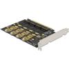DeLock Scheda Delock PCI Express X16 per NVME M.2 Tasto M