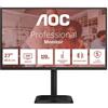 AOC E4 Q27E4CV 27" Quad HD 2560x1440 LED Monitor Black PC Display Screen Sale