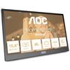 AOC 16T3EA 15.6" Portable Monitor TV, 1920x1080 Full HD, Black, HDMI, USB-C
