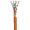 oem - no brand Oem Matassa S/FTP, 4 coppie, Cavo Cat. 7, Rame, 500m PIMF Rigido Arancio