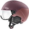 uvex wanted visor, casco da sci robusto unisex, con visiera, regolazione individ
