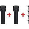 ABUS Bordo 6000K Sh Twinset, Supporto Unisex, Nero, 120 cm