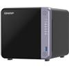 QNAP TS-432X-4G NAS Server Tower AL-524 Quad Core 4GB DDR4 Black QTS Storage
