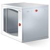 Techly Professional Armadio Rack 19'' a muro 16U sezione unica P.600mm Porta Gri