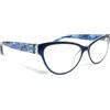 Alvita Occhiali da Lettura Premontati Modello Betsy Blue +2,00, 1 pezzo