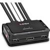 Lindy Switch Kvm Lindy Displayport 2Porte Usb 1.2m Nero [42344]
