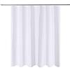 N&Y HOME Fodera per tenda da doccia a taglio corto, 183 x 165 cm, di qualità alberghiera, resistente alla muffa, lavabile, idrorepellente, tende da bagno con occhielli per spa bianco