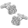 LeCalla Gemelli da uomo in argento Sterling 925 | Gemelli da sposa | Gemelli formali per camicia | Regali per papà, sposo, marito, festa del papà ed eventi aziendali, Medium, Argento sterling, Nessuna