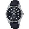 Casio Edifice - Orologio Da Polso Da Uomo Al Quarzo Casual Bracciale E Cassa In Acciaio Inox Di Colore Nero Quadrante Analogico Nero - EFV-150L-1AVUEF