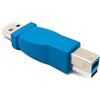 System-S Adattatore USB 3.0 tipo B maschio a maschio A cavo 5 Gbps 100 W in blu