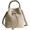 VALICLUD Borsa Donna Secchiello Tessuta 14.17X9.45X9.84 Pollici Borsa a Tracolla Grande Capienza Per Viaggio Spiaggia Shopping Quotidiano