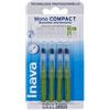 Inava - Spazzole Interdentali 2,2 Mm Verde X4 Mono Compact Inava