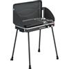 Outsunny 2-in-1 Portatile BBQ a Gas Propano, Griglia e Fornello, 7KW, Nero | Aosom Italy