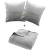 Douceur d'interieur Set da letto in velluto SOLANGE: copriletto + 2 federe
