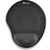NGS KILIM GEL - Tappetino per Mouse Ergonomico con Poggiapolso, Mouse Pad Anti-scivolo, 25x21x2 cm, Colore Nero